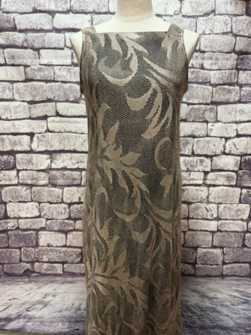 Giorgio Sant Angelo Black & Beige NWT Dress Size 14